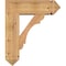 Ekena Millwork Olympic Arts and Crafts Smooth Bracket w/ Offset Brace, Western Red Cedar, 7 1/2"W x 22"D x 26"H BKT0806X22X26OLY03SWR - alternate 4